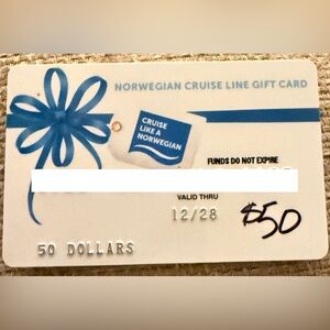 Norwegian Cruise Line Gift Card